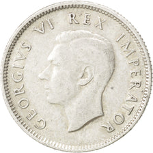 SOUTH AFRICA, Shilling, 1943, KM #28, EF(40-45), Silver, 23.6, 5.66