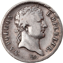 Moneda, Francia, Napoléon I, Franc, 1813, Lyon, BC+, Plata, KM:692.5