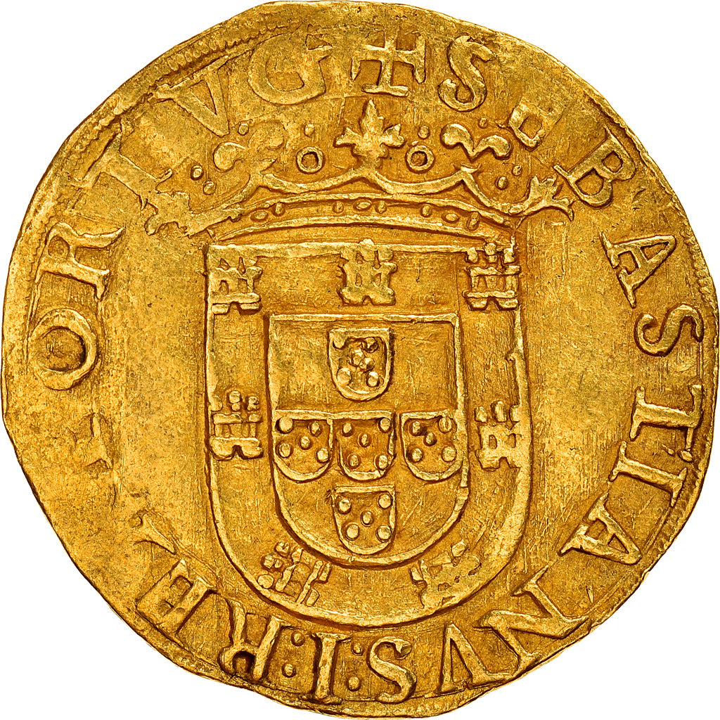 Moneda, Portugal, Sebastian I, Cruzado, Lisbon, EBC, Oro
