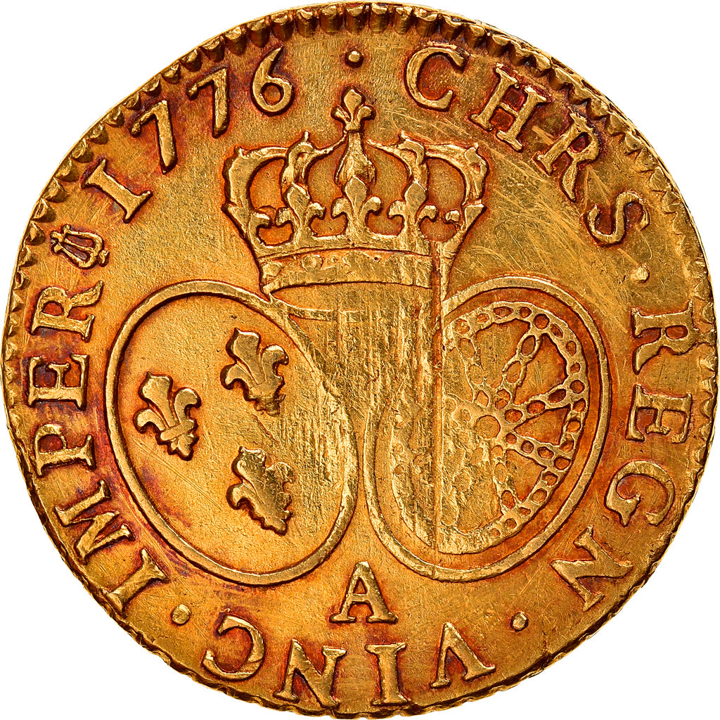 Monnaie, France, Louis XVI, Louis d'or au buste habillé, Louis d'Or, 1776