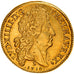 Monnaie, France, Double louis d'or au soleil, 1710, Reims, Très rare, TTB+, Or