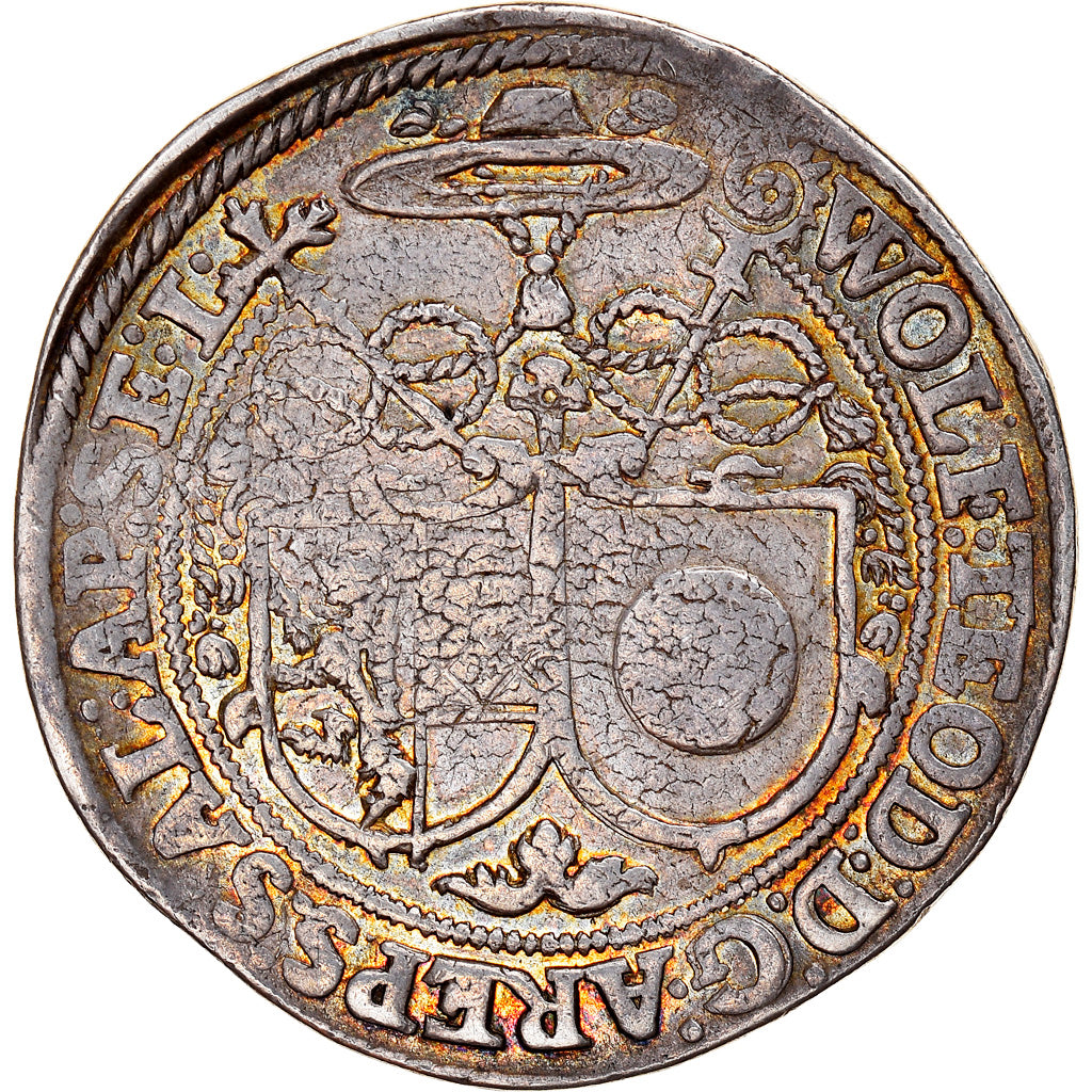 Coin, AUSTRIAN STATES, Wolf Dietrich von Raitenau, 1/2 Thaler, Salzburg