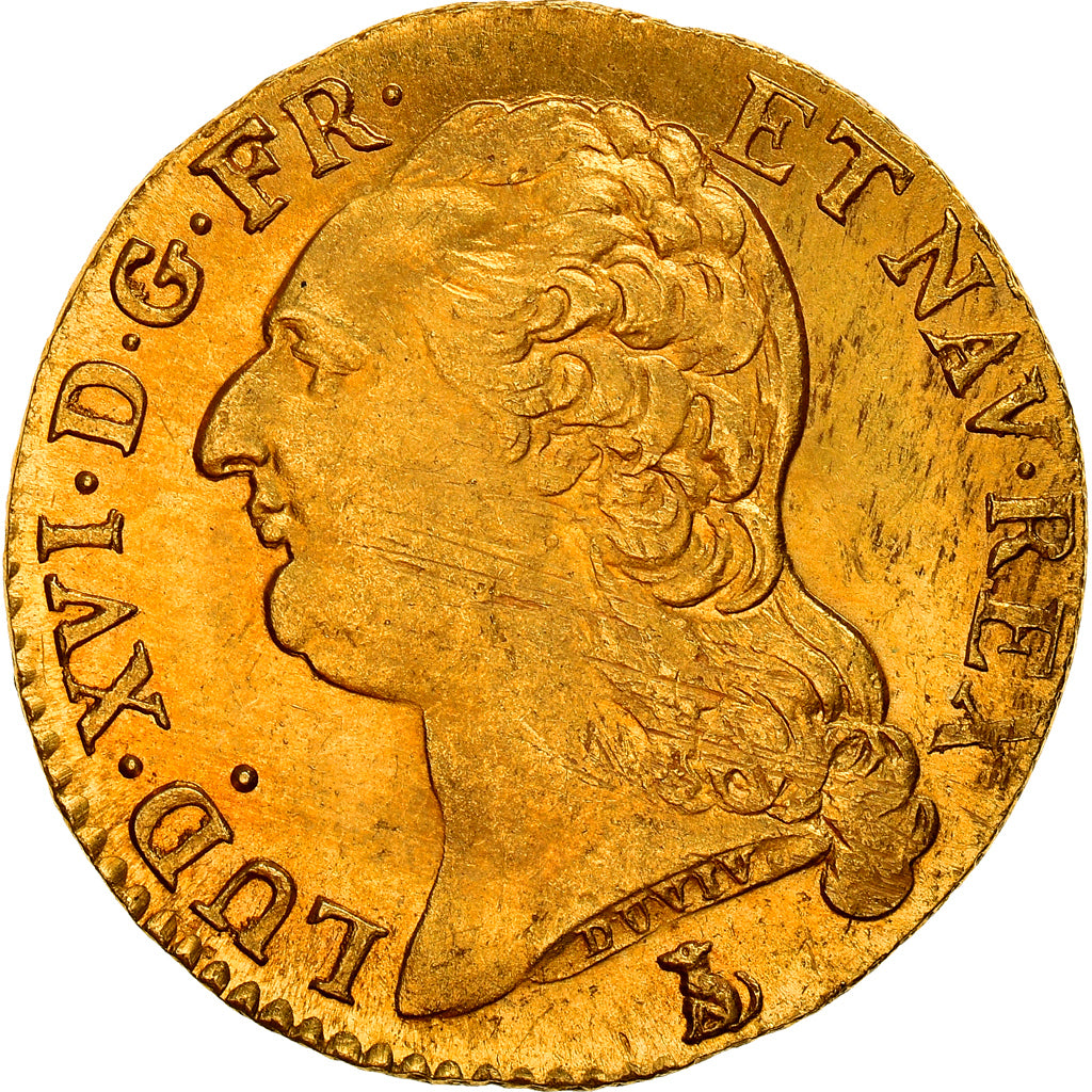 Moneta, Francja, Louis XVI, Louis d'or à la tête nue, Louis d'Or, 1786