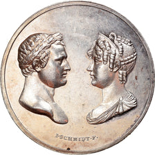 França, Medal, Wedding from Napoleon and Marie Louise, 1810, AU(55-58), Prata