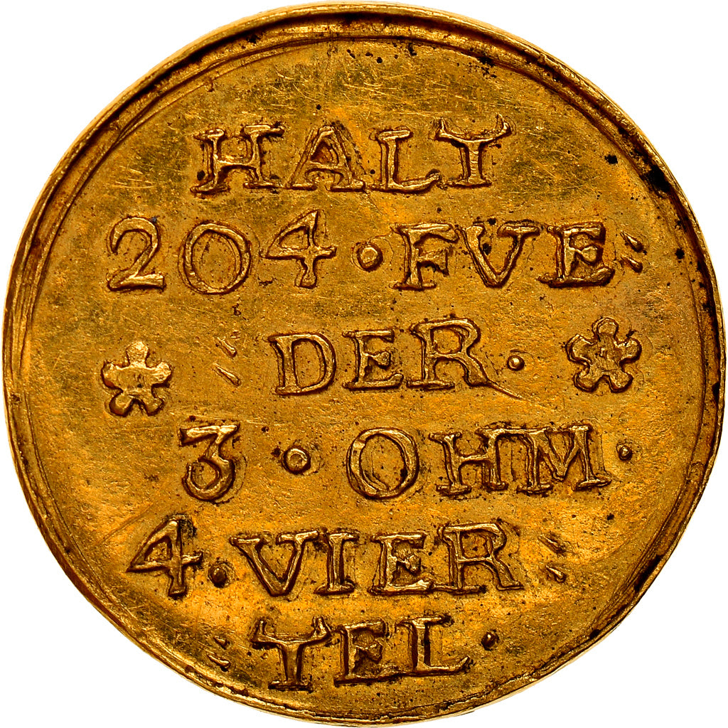 Germany, Module du 1/2 Ducat, Heidelberg Fass, 1716-1727, Rare, AU(55-58), Gold