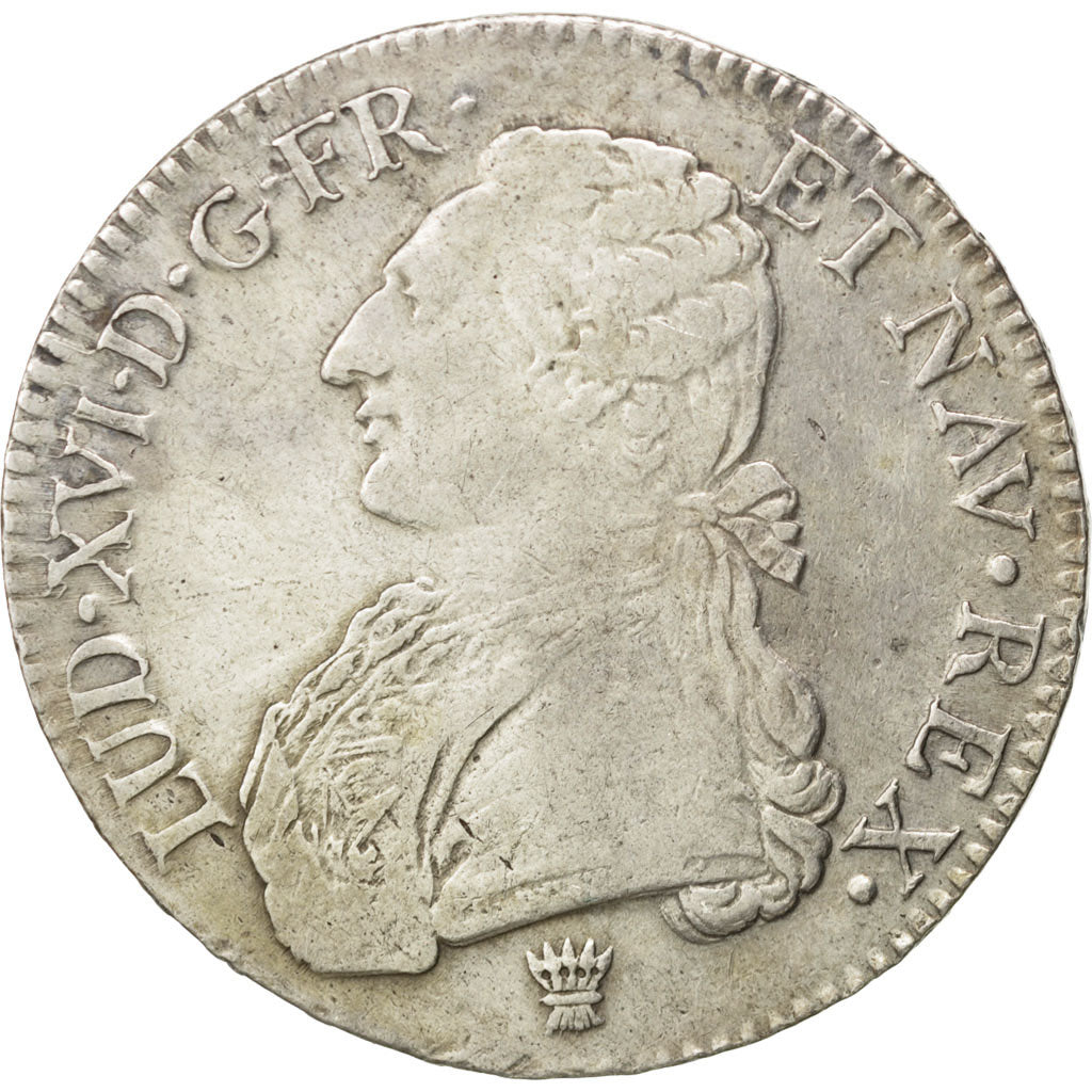 FRANCE, Écu aux branches d'olivier, ECU, 1777, Limoges, KM #564.7, VF(30-35), ..