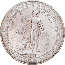Coin, Great Britain, Trade Dollar, 1911, Bombay, EF(40-45), Silver