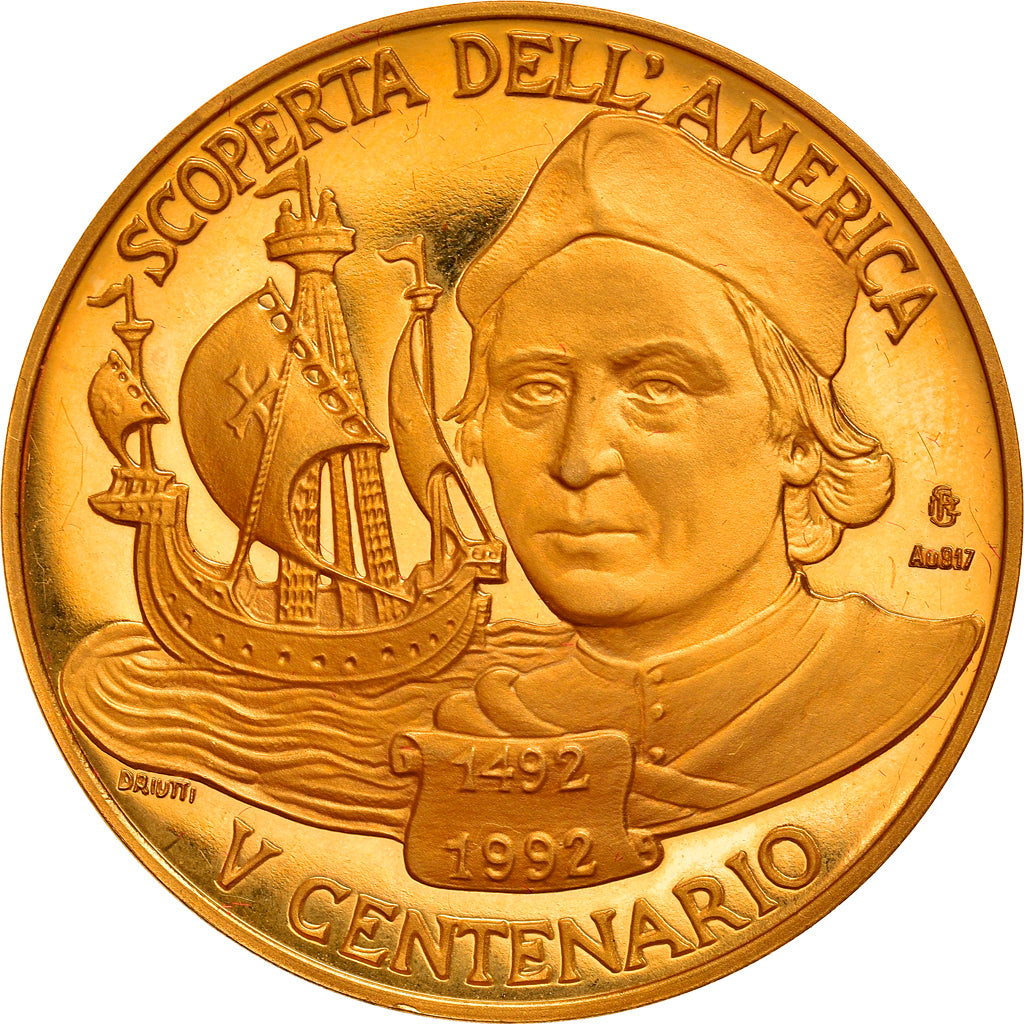 Italie, Médaille, Christophe Colomb Centenary, 1992, Exposition from Genova
