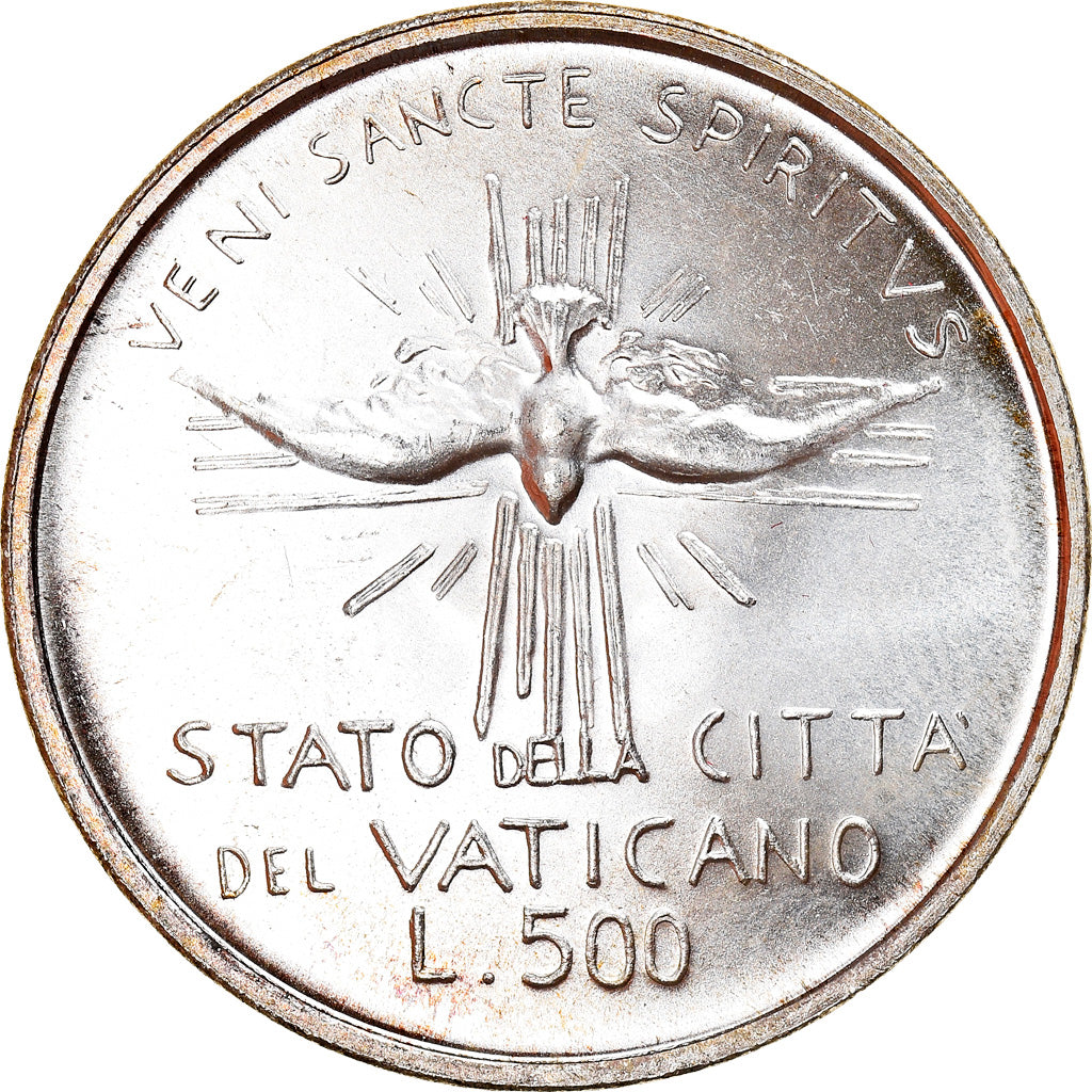 Moeda, CIDADE DO VATICANO, Sede Vacante, 500 Lire, 1978, Roma, MS(64), Prata