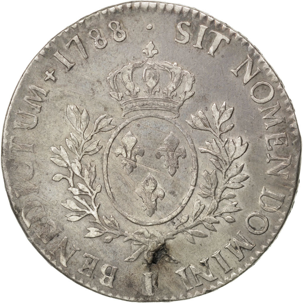 Louis XVI, Ecu aux branches d'olivier 1788 I, Limoges, KM 564.7