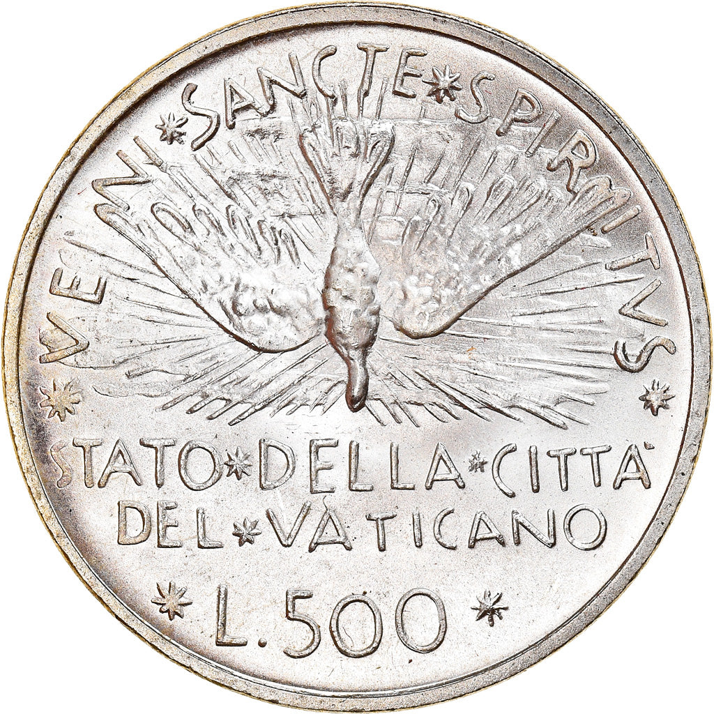 Coin, VATICAN CITY, Sede Vacante, 500 Lire, 1978, Roma, MS(64), Silver, KM:140