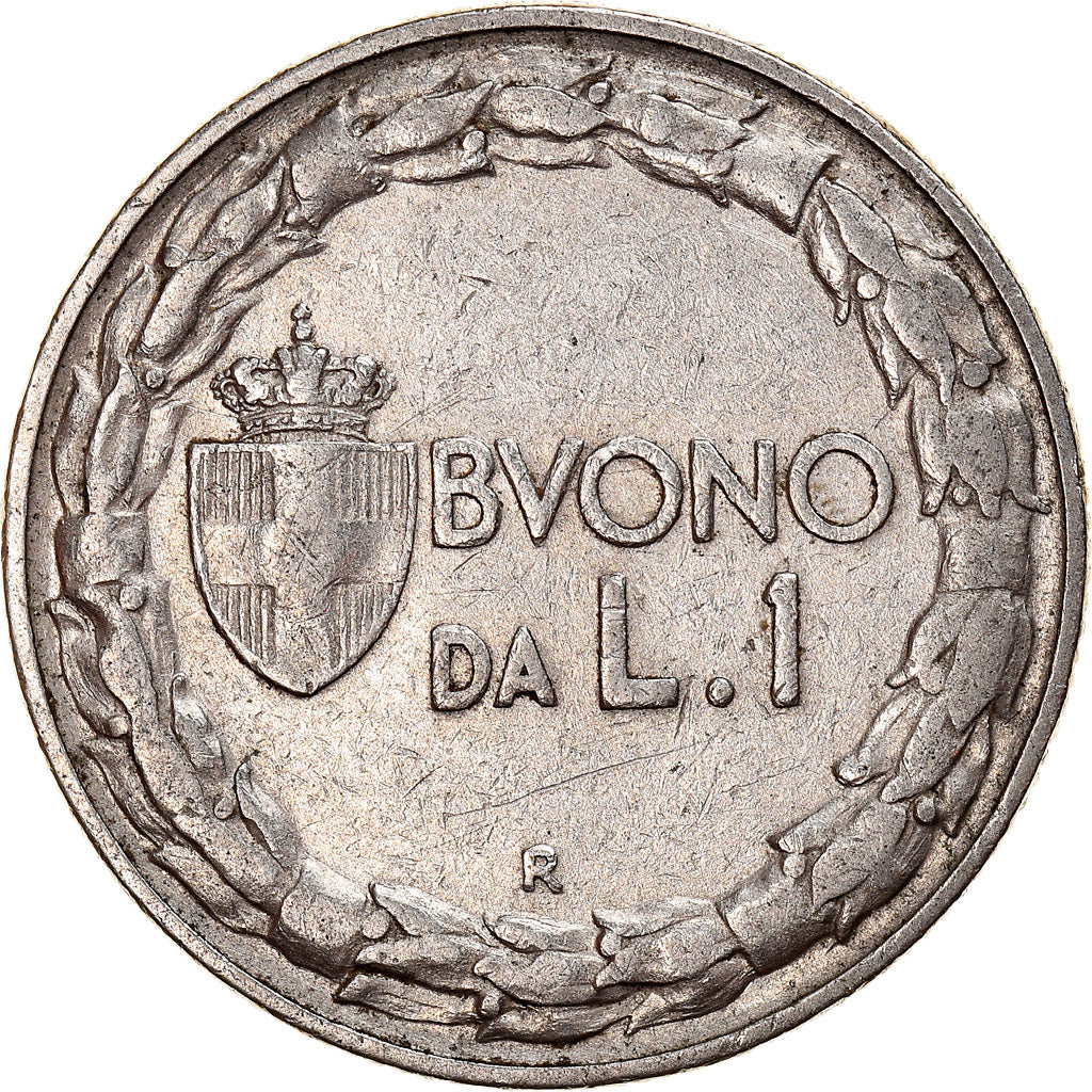 Moeda, Itália, Vittorio Emanuele III, Lira, 1922, Rome, EF(40-45), Níquel