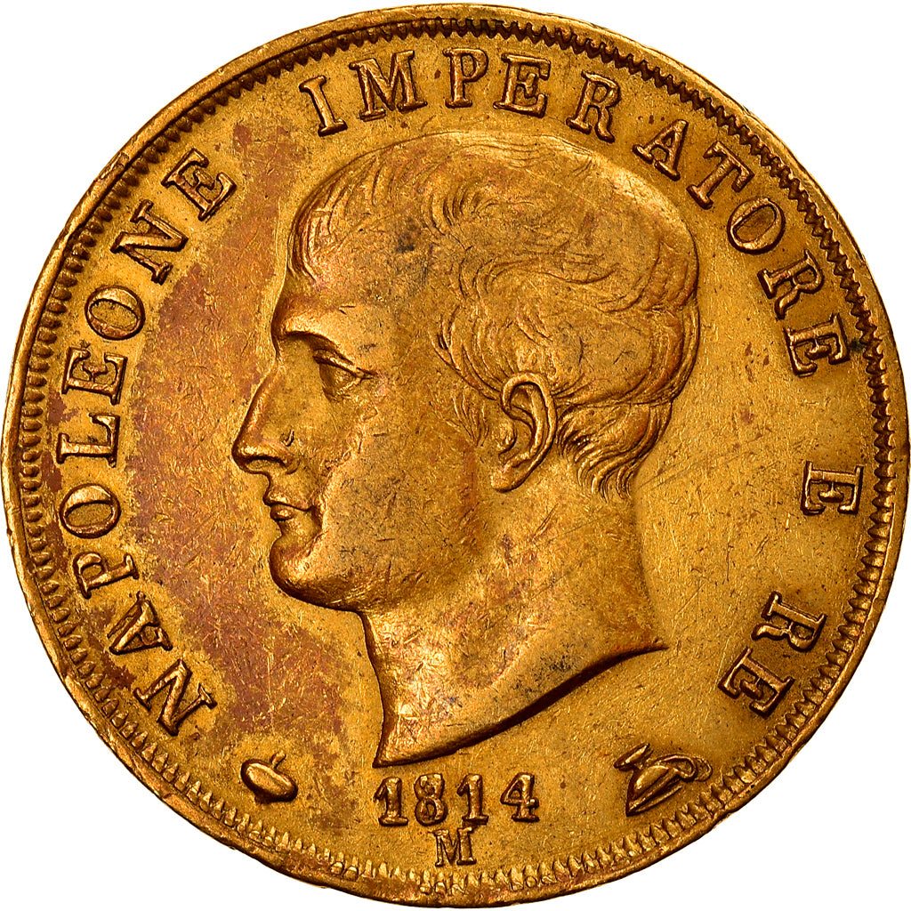Coin, ITALIAN STATES, KINGDOM OF NAPOLEON, Napoleon I, 40 Lire, 1814, Milan