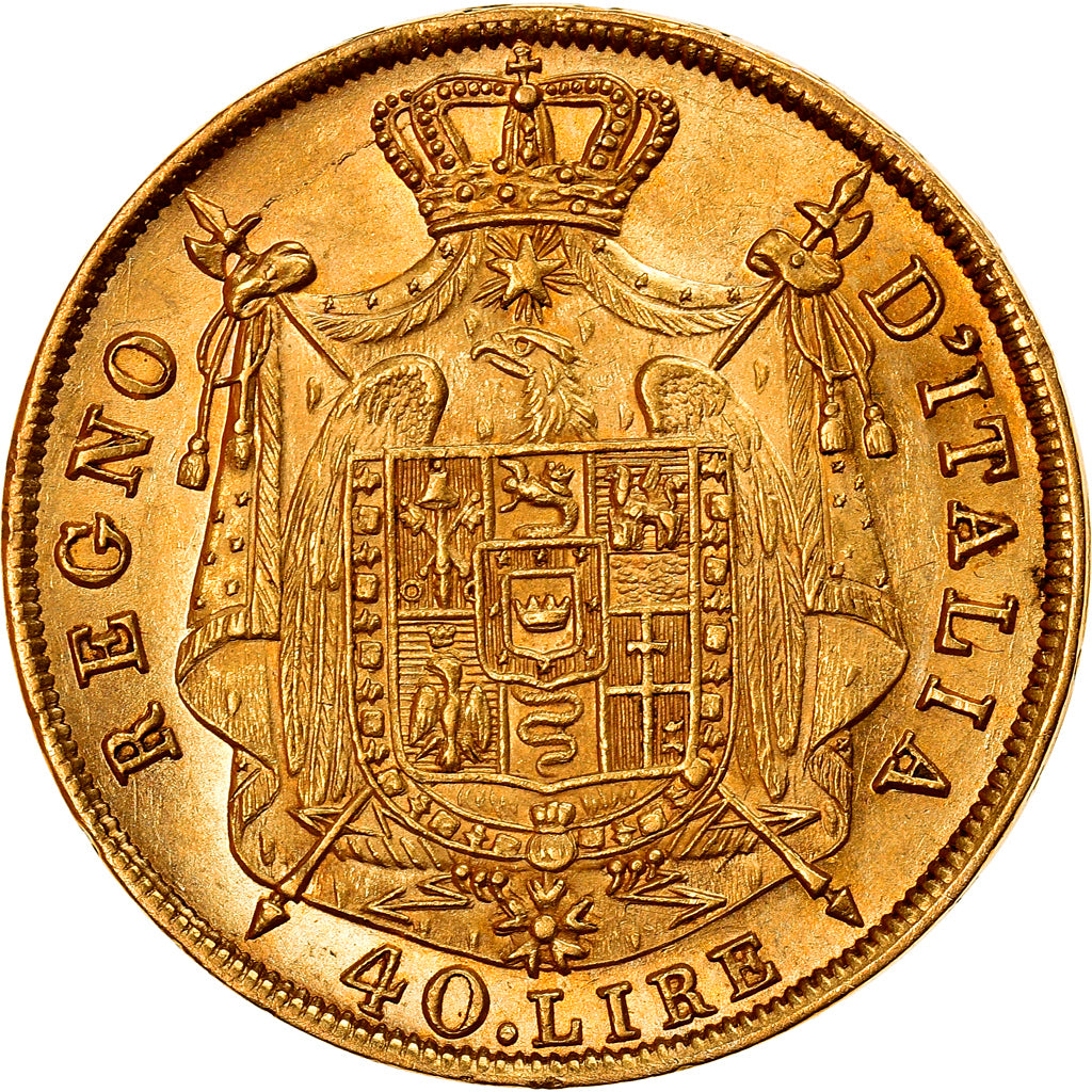 Coin, ITALIAN STATES, KINGDOM OF NAPOLEON, Napoleon I, 40 Lire, 1814, Milan