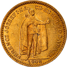 Moneta, Ungheria, Franz Joseph I, 20 Korona, 1908, Kormoczbanya, SPL-, Oro