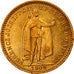 Monnaie, Hongrie, Franz Joseph I, 20 Korona, 1908, Kormoczbanya, SUP, Or, KM:486