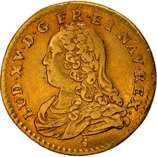 Moeda, França, Louis XV, 1/2 Louis d'or aux lunettes, 1/2 Louis d'or, 1726