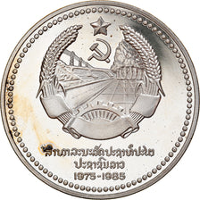 Coin, Lao, 50 Kip, 1985, MS(65-70), Silver, KM:25