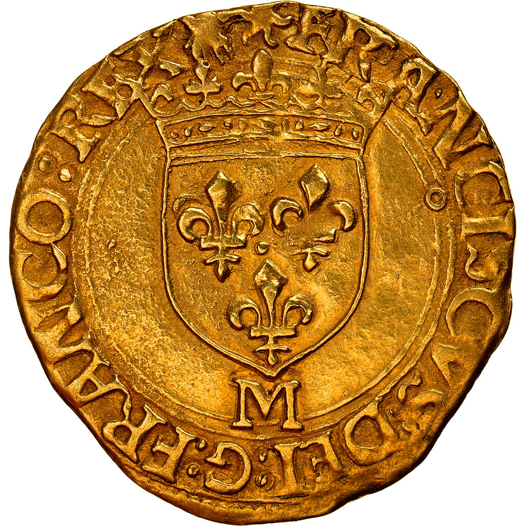 Moneta, Francia, François Ier, Ecu d'or, Toulouse, SPL-, Oro, Duplessy:889