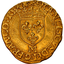 Moneda, Francia, François Ier, Ecu d'or, Toulouse, EBC, Oro, Duplessy:889