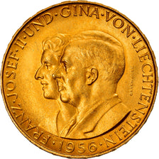 Moneta, Liechtenstein, Prince Franz Josef II, 25 Franken, 1956, SPL, Oro, KM:15