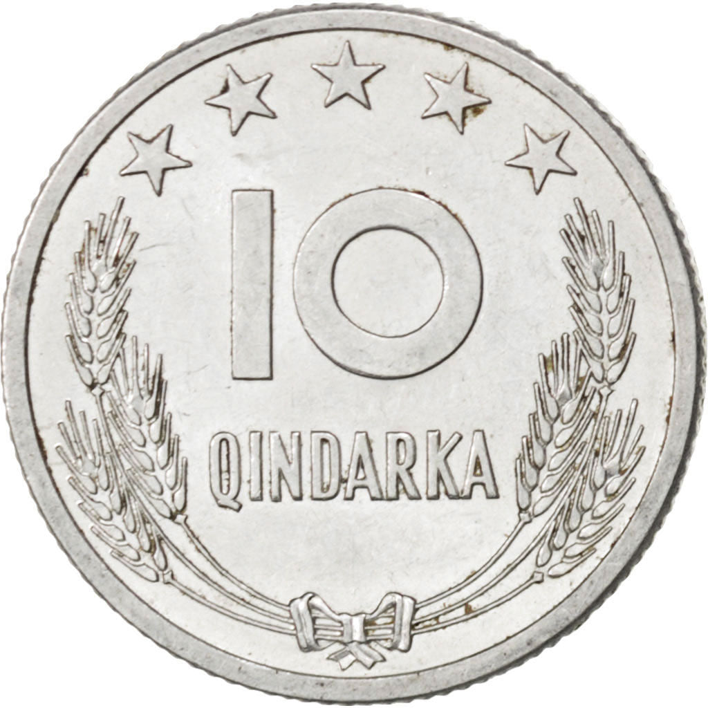 Moneta, Albania, 10 Qindarka, 1964, SPL-, Alluminio, KM:40