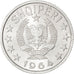 ALBANIA, 10 Qindarka, 1964, KM #40, MS(63), Aluminum, 17.95, 1.06