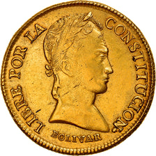 Moneta, Bolivia, 8 Scudos, 1842, Potosi, AU(50-53), Złoto, KM:108.2