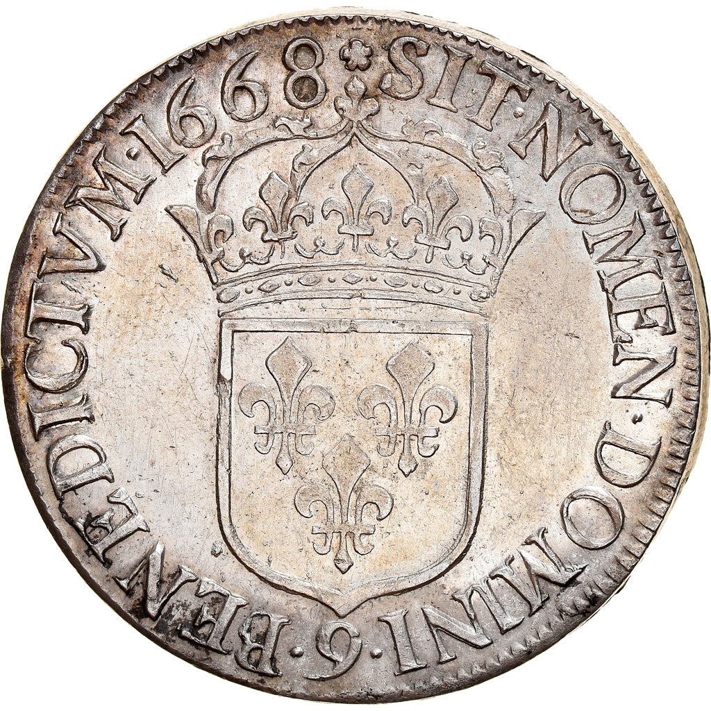 Monnaie, France, Louis XIV, Ecu, 1668, Rennes, SUP+, Argent, Gadoury:206