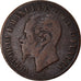Coin, Italy, Vittorio Emanuele II, 2 Centesimi, 1861, Milan, VF(20-25), Copper