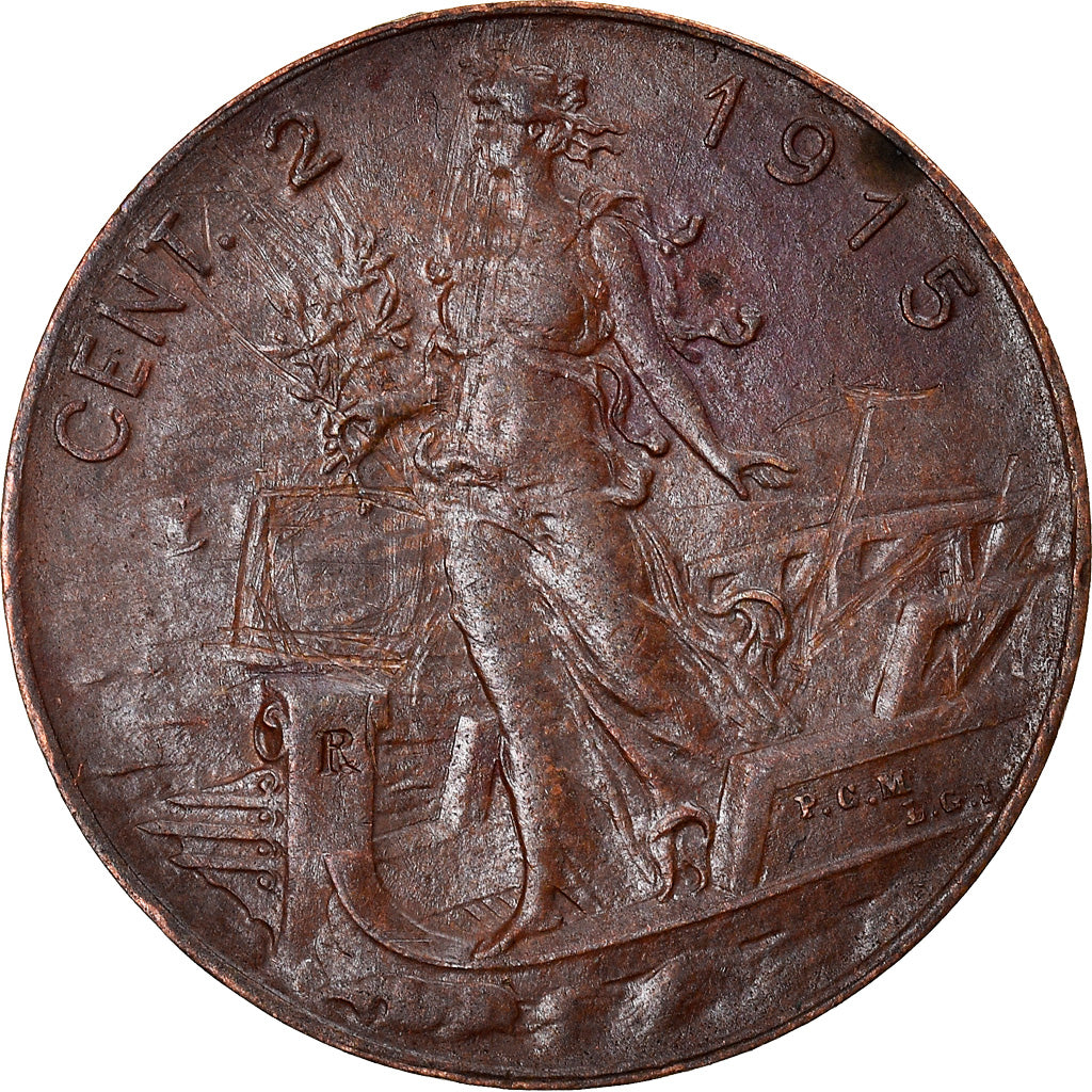 Moneta, Italia, Vittorio Emanuele III, 2 Centesimi, 1915, Rome, SPL-, Bronzo