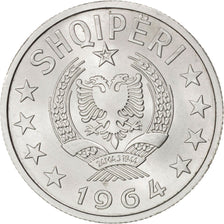 ALBANIA, 50 Qindarka, 1964, KM #42, MS(63), Aluminum, 24.49, 1.99