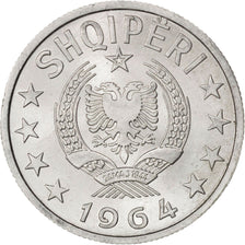 ALBANIA, 50 Qindarka, 1964, KM #42, MS(63), Aluminum, 24.49, 1.96