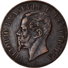 Coin, Italy, Vittorio Emanuele II, 2 Centesimi, 1867, Milan, EF(40-45), Copper