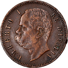 Coin, Italy, Umberto I, 2 Centesimi, 1897, Rome, EF(40-45), Copper, KM:30