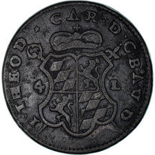 Coin, LIEGE, John Theodore, 4 Liards, 1751, Liege, AU(50-53), Copper, KM:159