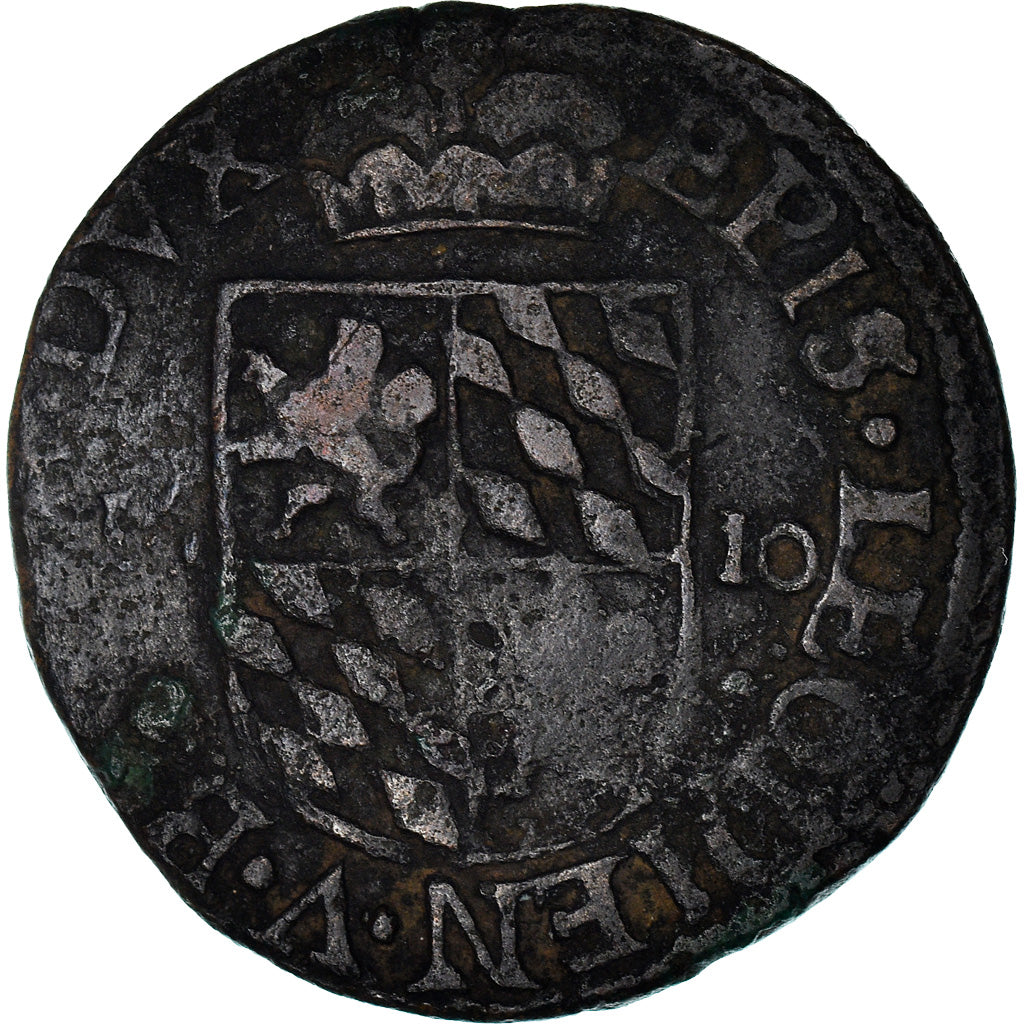 Coin, LIEGE, Ernest de Bavière, Liard, 1610, Liege, EF(40-45), Copper
