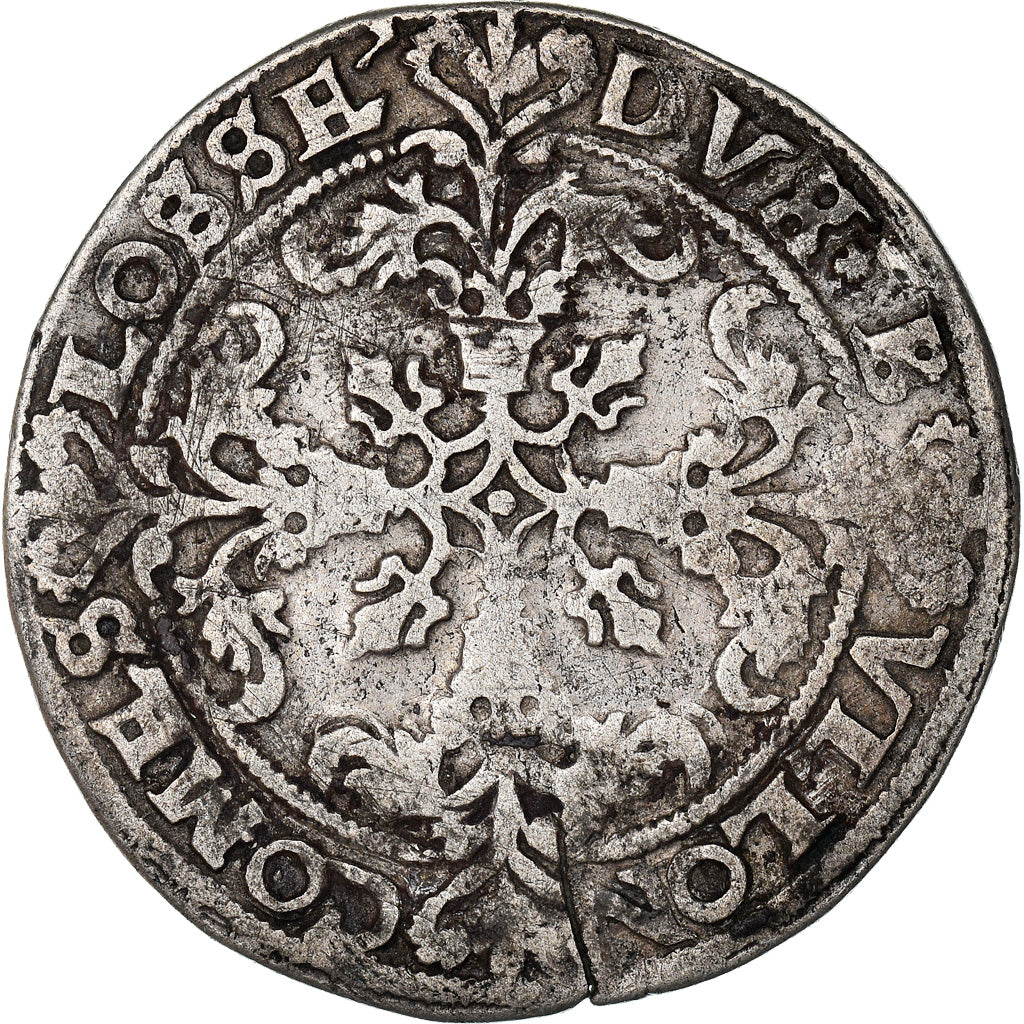 Coin, Belgium, Robert de Berghes, Spenger ou 5 patards, Liege, EF(40-45), Silver