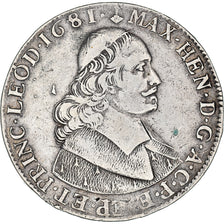 Coin, Belgium, Maximilian Henry, Ducaton, 1681, Liege, EF(40-45), Silver