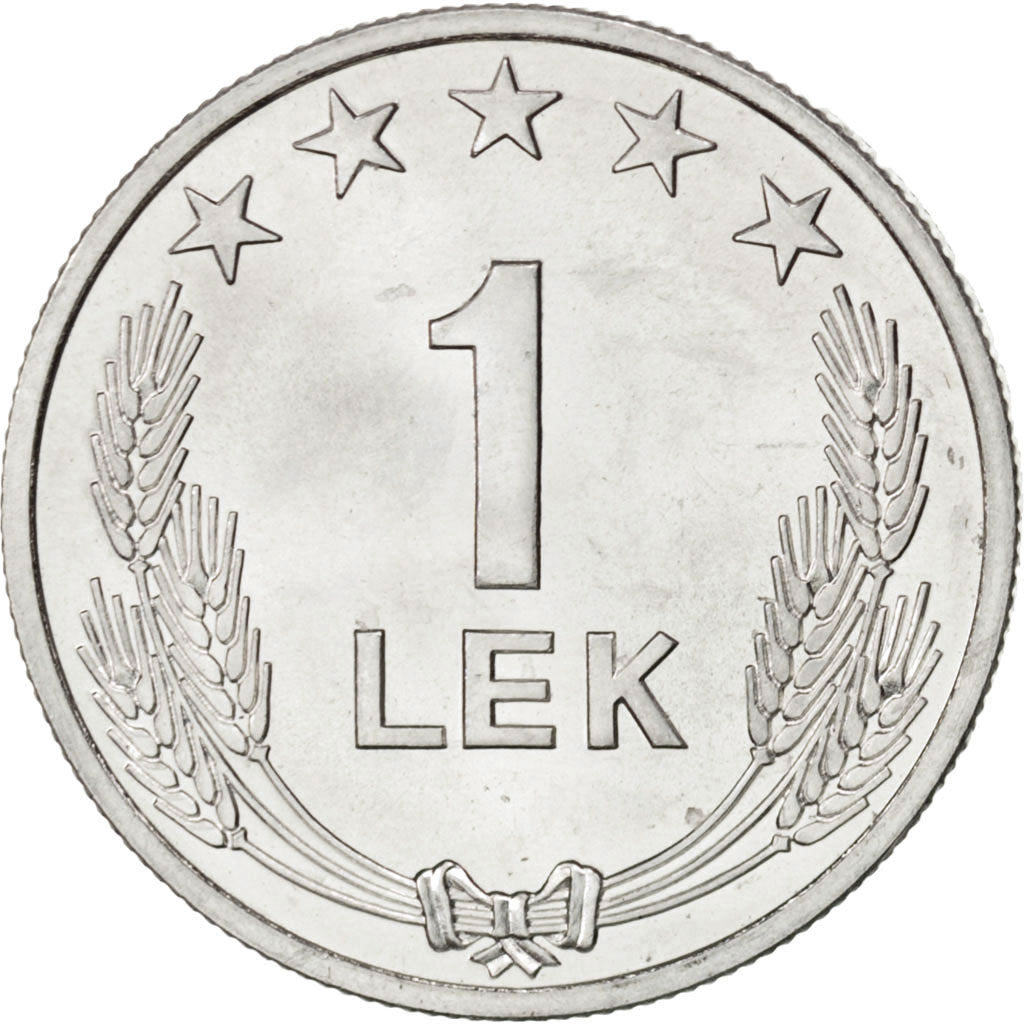 ALBANIA, Lek, 1964, KM #43, MS(63), Aluminum, 26.5, 2.34