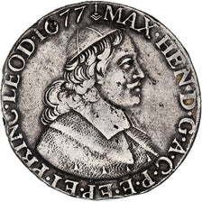 Coin, Belgium, Maximilian Henry, Ducaton, 1677, Liege, EF(40-45), Silver