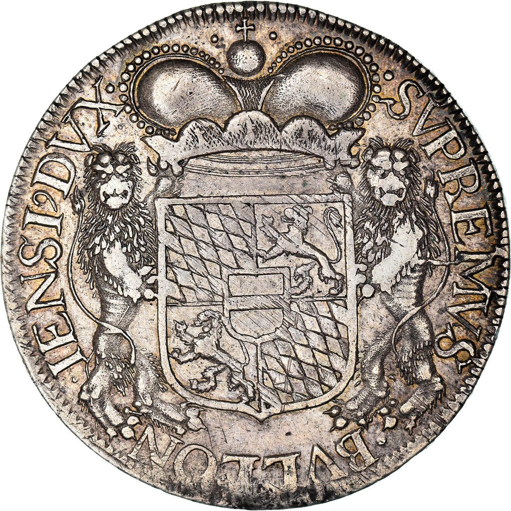 Coin, Belgium, Maximilian Henry, Patagon, 1674, Liege, EF(40-45), Silver