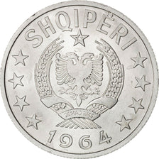 ALBANIA, Lek, 1964, KM #43, MS(63), Aluminum, 26.5, 2.35
