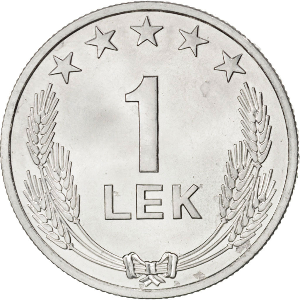 ALBANIA, Lek, 1964, KM #43, MS(63), Aluminum, 26.5, 2.35