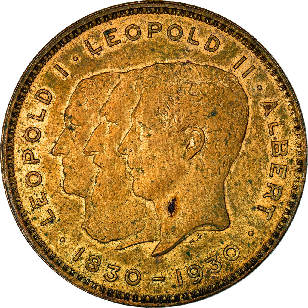 Moneta, Belgio, 10 Francs-10 Frank, Deux / Twee Belgas, 1930, Brussels, Proof