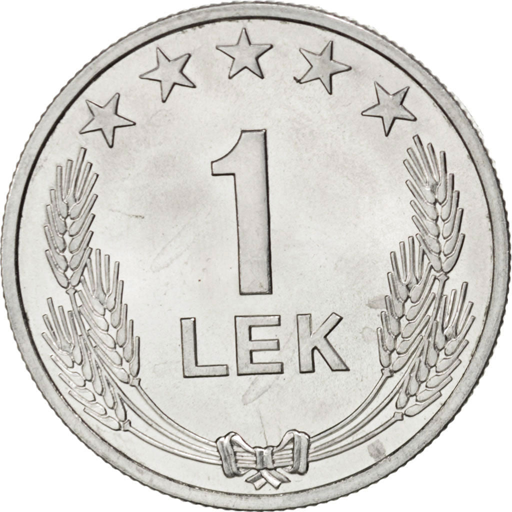ALBANIA, Lek, 1964, KM #43, MS(63), Aluminum, 26.5, 2.38