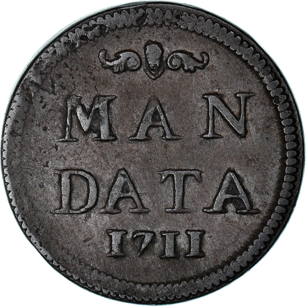 Belgium, Token, Chapitre de Saint-Denis , Liège, 1711, EF(40-45), Copper