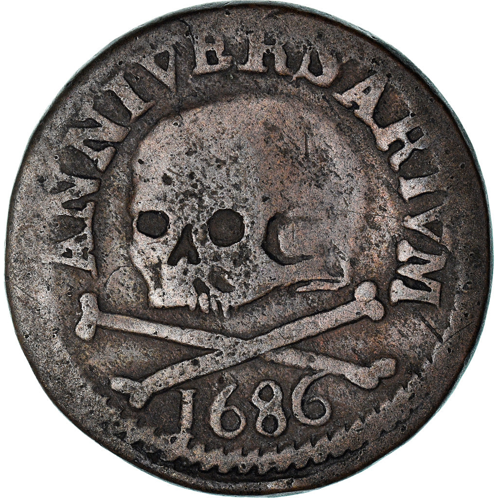 Belgia, Token, Saint Lambert - Liège, 1686, VF(30-35), Miedź