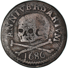 Belgia, Token, Saint Lambert - Liège, 1686, VF(30-35), Miedź