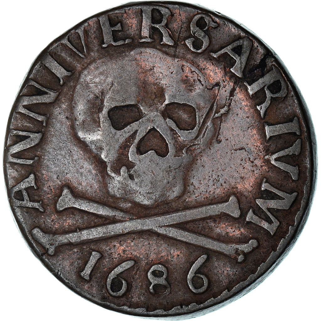 Belgio, Token, Saint Lambert - Liège, 1686, BB, Rame